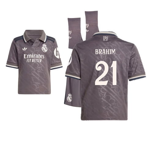 2024-2025 Real Madrid Third Youth Kit (Brahim 21)