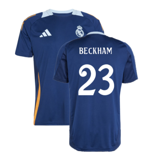 2024-2025 Real Madrid Training Jersey (Navy) (Beckham 23)