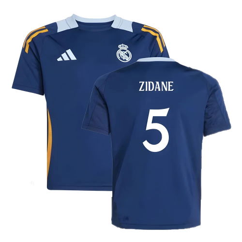2024-2025 Real Madrid Training Jersey (Navy) - Kids (Zidane 5)