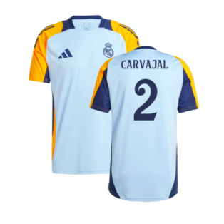 2024-2025 Real Madrid Training Shirt (Glow Blue) (Carvajal 2)