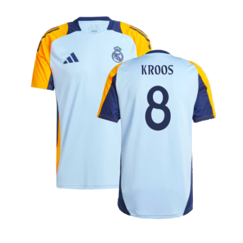 2024-2025 Real Madrid Training Shirt (Glow Blue) (Kroos 8)