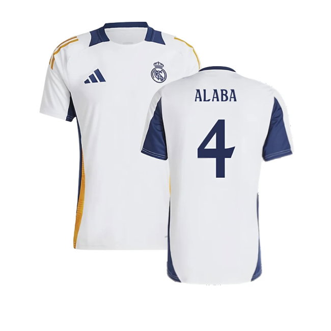 2024-2025 Real Madrid Training Shirt (White) (Alaba 4)