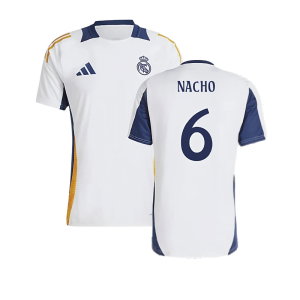 2024-2025 Real Madrid Training Shirt (White) (Nacho 6)