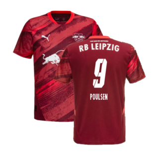2024-2025 Red Bull Leipzig Away Shirt (Poulsen 9)