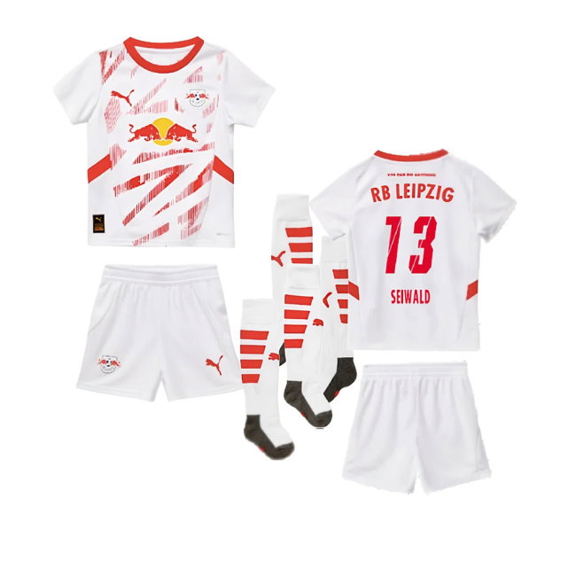 2024-2025 Red Bull Leipzig Home Mini Kit (Seiwald 13)