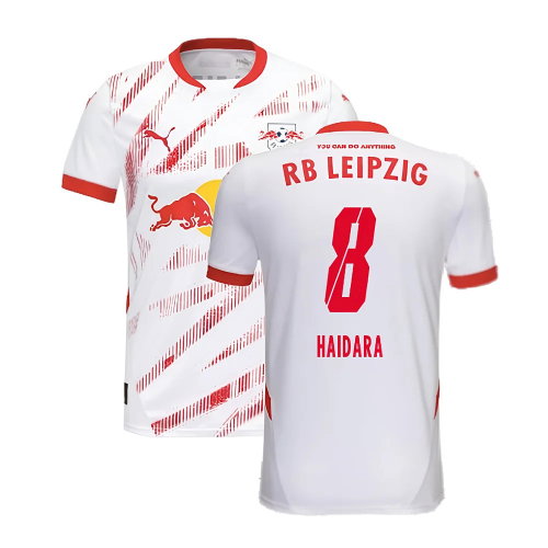 2024-2025 Red Bull Leipzig Home Shirt (Kids) (Haidara 8)