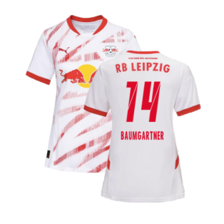 2024-2025 Red Bull Leipzig Home Shirt (Womens) (Baumgartner 14)