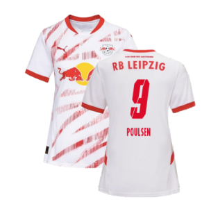 2024-2025 Red Bull Leipzig Home Shirt (Womens) (Poulsen 9)