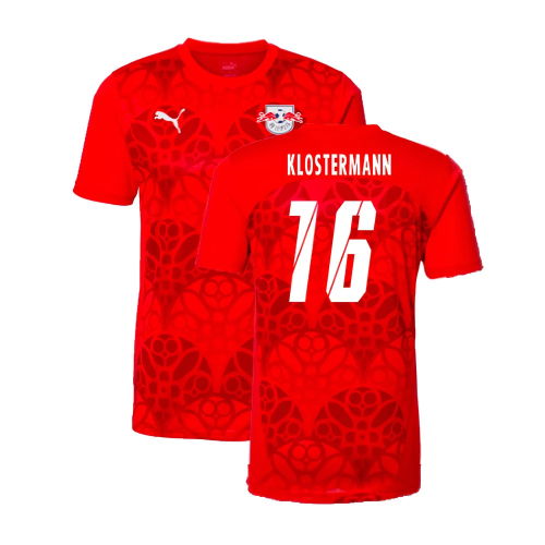 2024-2025 Red Bull Leipzig Pre-Match Shirt (Red) (Klostermann 16)