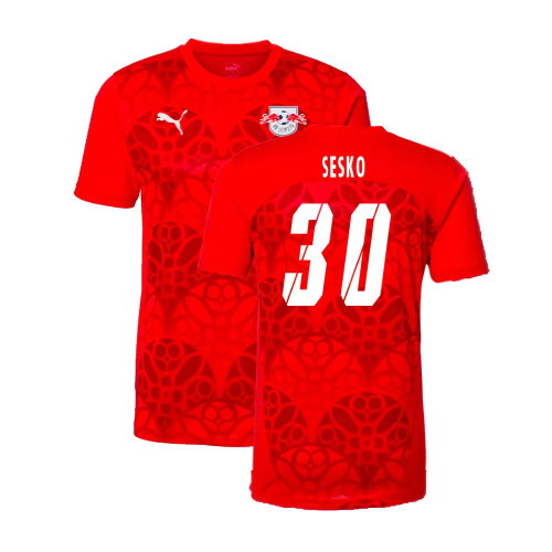 2024-2025 Red Bull Leipzig Pre-Match Shirt (Red) (Sesko 30)