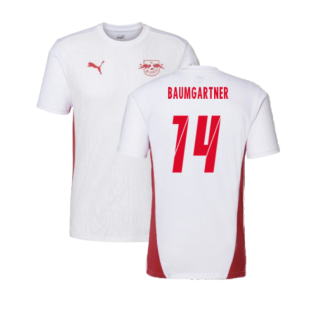 2024-2025 Red Bull Leipzig Training Shirt (White) (Baumgartner 14)
