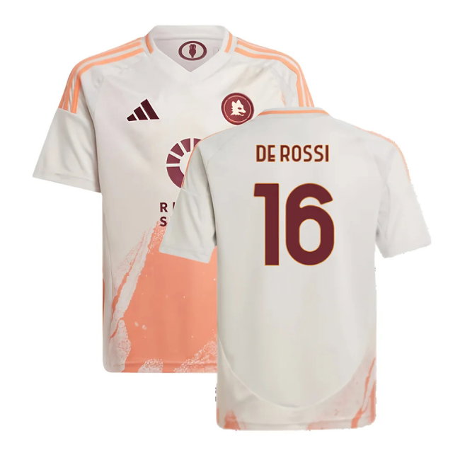 2024-2025 Roma Away Shirt (Kids) (De Rossi 16)