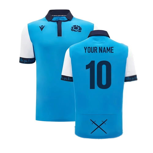 2024-2025 Scotland Rugby Away SS Cotton Shirt (Kids) (Your Name)