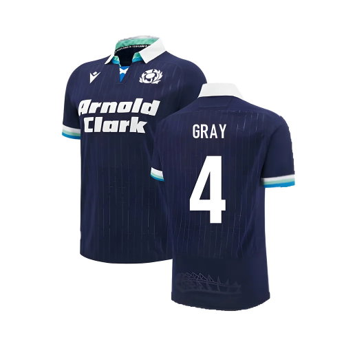 2024-2025 Scotland Rugby Home Replica Shirt (Kids) (Gray 4)