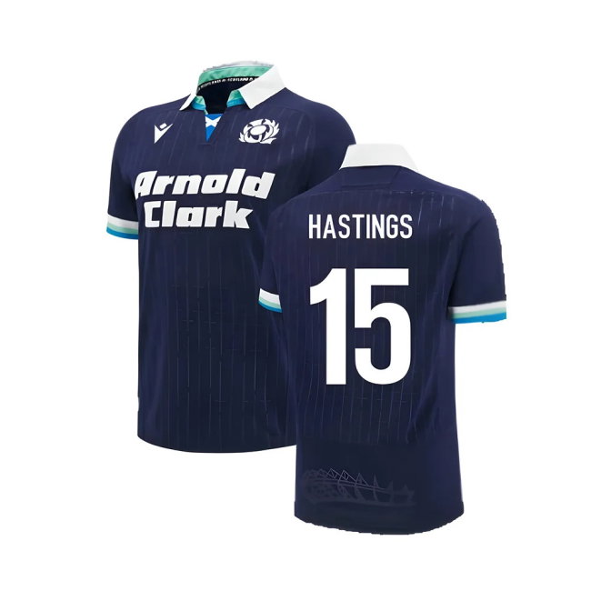 2024-2025 Scotland Rugby Home Replica Shirt (Kids) (Hastings 15)