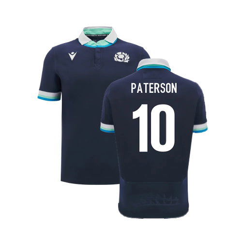 2024-2025 Scotland Rugby Home SS Cotton Shirt (Kids) (Paterson 10)