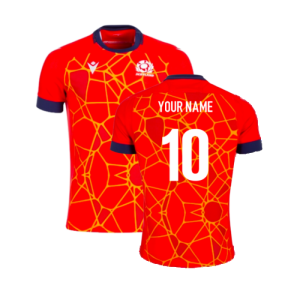 2024-2025 Scotland Rugby Training Jersey (Red)