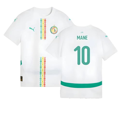 2024-2025 Senegal Home Shirt (Kids) (Mane 10) 2024-2025 Senegal Home Shirt (Kids) (Mane 10)