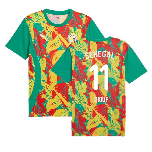 2024-2025 Senegal Prematch SS Jersey (Green) (Diouf 11)