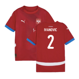 2024-2025 Serbia Home Shirt (Kids) (Ivanovic 2)