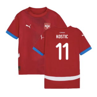 2024-2025 Serbia Home Shirt (Kids) (Kostic 11)