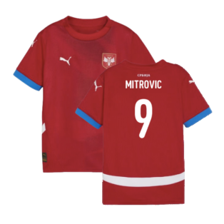 2024-2025 Serbia Home Shirt (Kids) (Mitrovic 9)