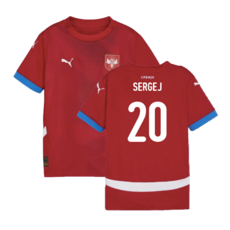 2024-2025 Serbia Home Shirt (Kids) (Sergej 20)