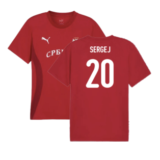 2024-2025 Serbia Pre-Match Jersey (Dark Cherry) (Sergej 20)