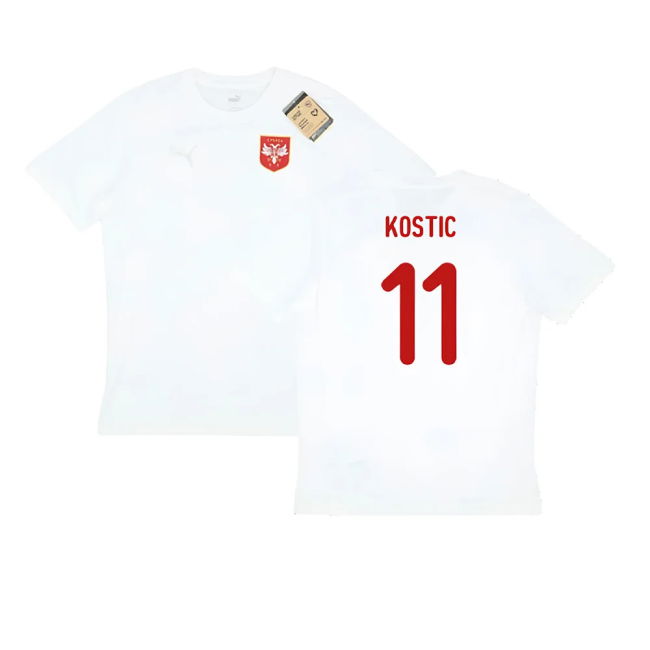 2024-2025 Serbia Training Jersey (White) (Kostic 11)