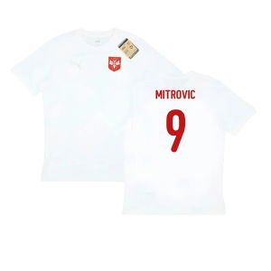 2024-2025 Serbia Training Jersey (White) (Mitrovic 9)