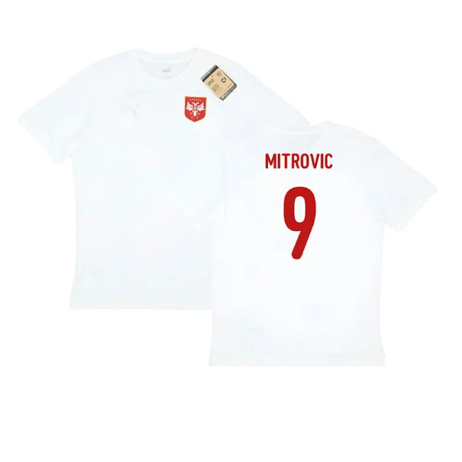 2024-2025 Serbia Training Jersey (White) (Mitrovic 9)