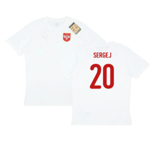 2024-2025 Serbia Training Jersey (White) (Sergej 20)
