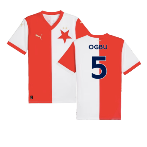 2024-2025 SK Slavia Prague Home Shirt (Ogbu 5)