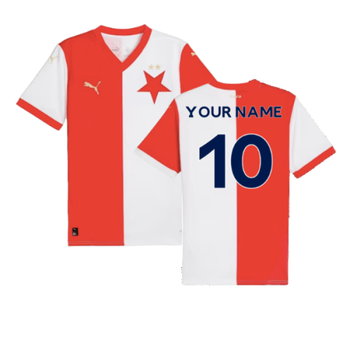 2024-2025 SK Slavia Prague Home Shirt (Your Name)