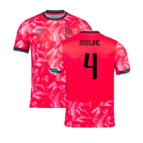 2024-2025 South Korea Dri-Fit ADV Match Home Shirt (Minjae 4)