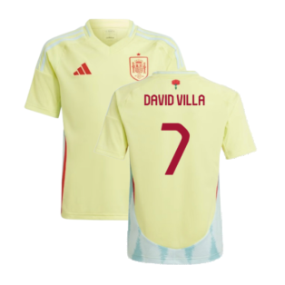2024-2025 Spain Away Shirt (Kids) (David Villa 7)