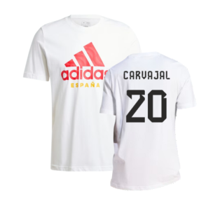 2024-2025 Spain DNA Graphic Tee (White) (Carvajal 20)