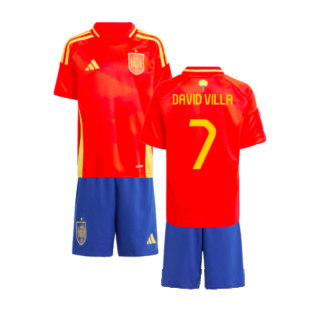 2024-2025 Spain Home Mini Kit (David Villa 7)