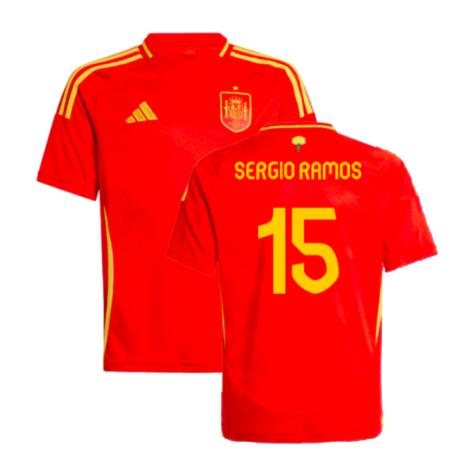 2024-2025 Spain Home Shirt (Kids) (Sergio Ramos 15)