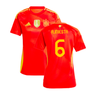 2024-2025 Spain Home Shirt (Ladies) (A.Iniesta 6)