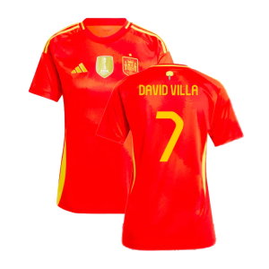2024-2025 Spain Home Shirt (Ladies) (David Villa 7)