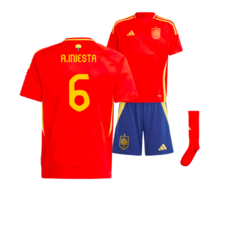 2024-2025 Spain Home Youth Kit (A.Iniesta 6)