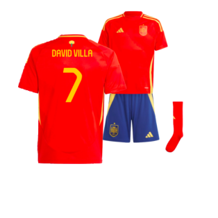 2024-2025 Spain Home Youth Kit (David Villa 7)