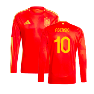 2024-2025 Spain Long Sleeve Home Shirt (Asensio 10)
