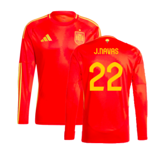 2024-2025 Spain Long Sleeve Home Shirt (J.Navas 22)
