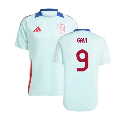 2024-2025 Spain Training Jersey (Halo Mint) (Gavi 9)