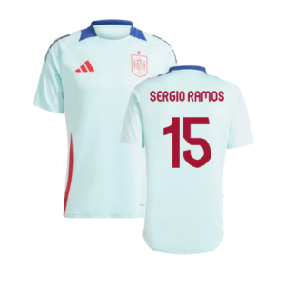 2024-2025 Spain Training Jersey (Halo Mint) (Sergio Ramos 15)