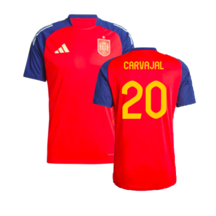 2024-2025 Spain Training Jersey (Red) (Carvajal 20)