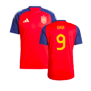 2024-2025 Spain Training Jersey (Red) (Gavi 9)