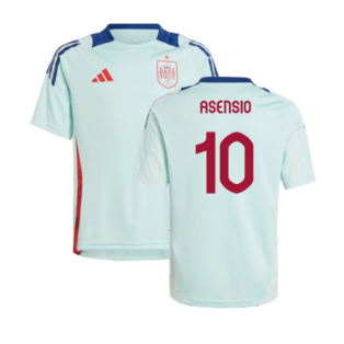 2024-2025 Spain Training Jersey (Turquoise) - Kids (Asensio 10)